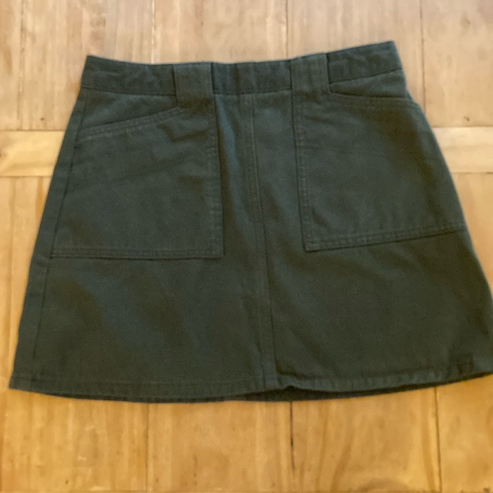 Urban Outfitters BDG green denim skirt